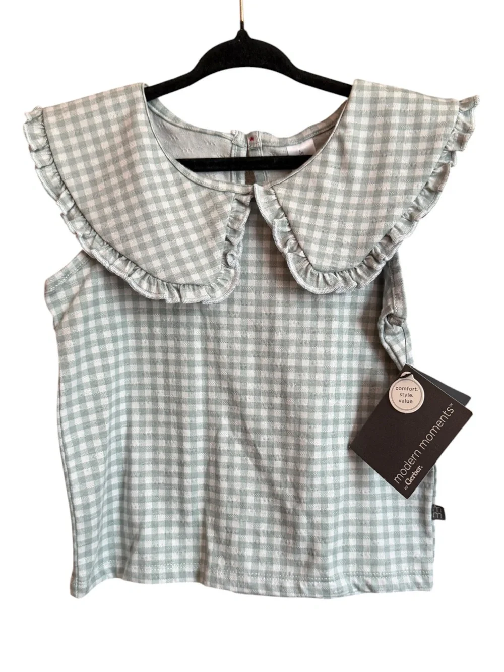 Modern Moments by Gerber Matching Gingham Set NWT Size 4T